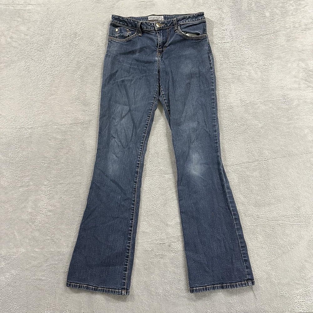 Phat Fashion Silver Label Jeans Women 30 Waist Bootcut Leg Blue Stretch Y2K